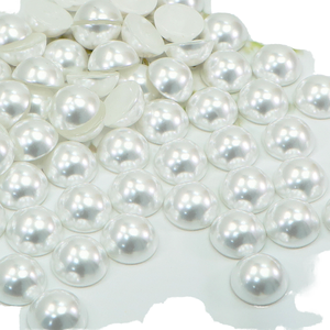 <span class=keywords><strong>Acasa</strong></span> Arto - Cuentas de Plástico Acrílico ABS Lucite de Alto Brillo, Color Blanco, con Orificios de 10 mm de Diámetro, para Hacer Pulseras, Manualidades y Adornos - Product Image 1