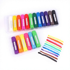 Proveedor de Materiales de Arte B2B, Juego de Crayones de Colores Solubles en Agua, No Tóxicos, de 6/12 Colores, en Barra Giratoria, para Colorear, Dibujar y Pintar - Product Image 1