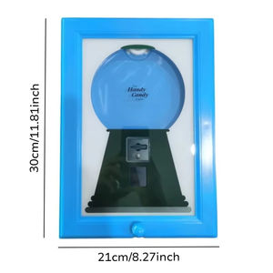 กรอบตู้กดขนมสุดสร้างสรรค์สำหรับสำนักงานเป็นของขวัญของขวัญที่น่ารักเครื่องกัมบอลติดผนังเครื่องทำขนมกรอบใส่สนุกแนววินเทจ - Product Image 1