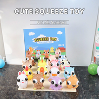 Nouveau Jouet de Décompression en Plastique pour Enfants, Figurine Animal Mignonne aux Yeux Écarquillés, Jouet à Presser Anti-Stress avec Fonction Sonore, Vente en Gros