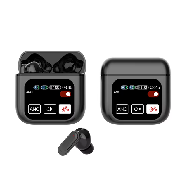 New Upgraded SE60 TWS Earphone Lcd Full-color Touch Screen Earphones ANC ENC Sport SE 60 Earbuds 5.3 Low Latency Gamer Headset