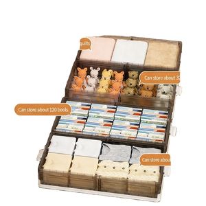 Boîte de rangement pliable en plastique grande capacité avec roulettes, bacs de rangement sous le lit pour vêtements de chambre à coucher - Product Image 2