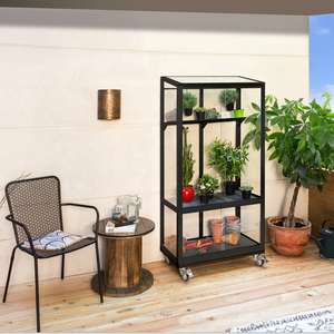 Serre de jardin moderne <span class=keywords><strong>Vitavia</strong></span>, grande taille, pour intérieur/extérieur, avec structure en aluminium et couverture en PVC transparent, garantie 1 an - Product Image 3