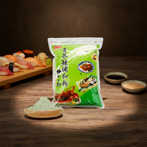 Polvo de Wasabi, Condimento <span class=keywords><strong>Picante</strong></span> Estilo Japonés, Rastrillo para Sushi y Sashimi, 43g*100 Sobres Portátiles, Vida Útil de 18 Meses - Product Image 1