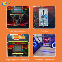 Machine de jeu d'arcade de tir au basket-ball, à monnayeur, pour intérieur, certifiée CE, avec détection de mouvement, version anglaise