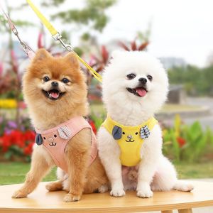 <b>Pet</b> <b>Harness</b> With Leash For Small Medium Large Dogs Polyester Adjustable Vest For Puppies Outdoor Walks - Product Image 2