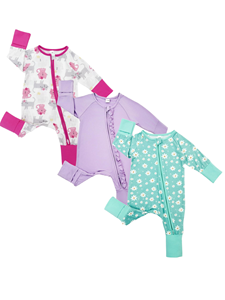 Mono de Rayón de Bambú para Bebé Niña, Marca Bow Dream, con Cierre de Cremallera, Lavable a Máquina, de Recién Nacida a 24 <span class=keywords><strong>Meses</strong></span> - Product Image 1