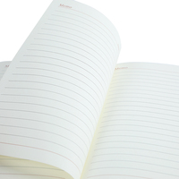 Bürobedarf Kunstleder-Notizbuch A5-Größe 80 Gsm Papier gefüttert Gitter benutzerdefiniertes Notizbuch für Werbung