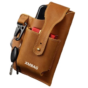 Ventes chaudes hommes multifonctionnel en cuir PU sac de taille rétro stockage téléphone ceinture usage spécial pour un transport pratique - Product Image 1