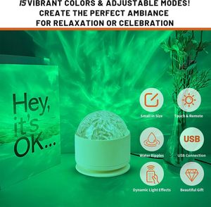 Small Led Galaxy Northern Lights Aurora Room <b>Night</b> Light Projector Decoration <b>Night</b> <b>Stand</b> Lamp for Bedroom - Product Image 3