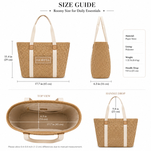Bolso Tote Tejido Ligero y Transpirable para Mujer, Oferta de Verano, Bolso de Hombro para Viajes y Playa - Product Image 6