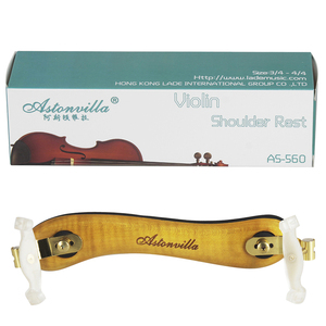 Support d'épaule réglable pour violon en bois massif jaune, tailles 4/4 et 1/2, pour enfants et adultes, fabriqué par <span class=keywords><strong>Aston</strong></span> <span class=keywords><strong>Villa</strong></span> (OEM) - Product Image 4