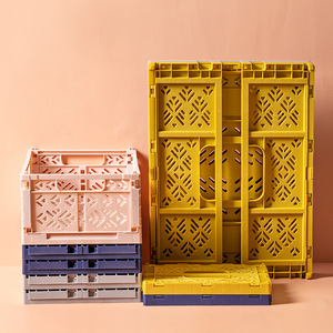 Yimei Foldable <b>Storage</b> <b>Basket</b> Rectangle Colorful Desktop Organizer For Cosmetics Toys Foldable Portable - Product Image 2