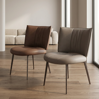 Chaise de salle à manger moderne et durable en tissu rembourré avec design ergonomique pour fermes, centres commerciaux, salons et restaurants