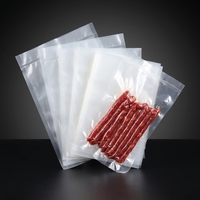 Sacs sous vide en Mylar de qualité alimentaire, transparents, à trois soudures latérales, thermosoudés, lisses, en PET Mylar, pour l'emballage alimentaire et les collations