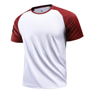 Camiseta de Manga Corta Unisex de Punto Estampada en Serigrafía 100% Poliéster, Diseño Raglán Personalizado al por Mayor - Product Image 1