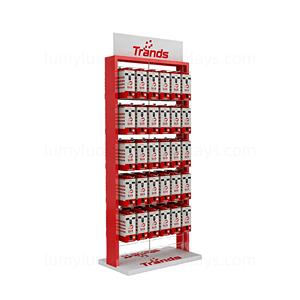 Support d'affichage pour câble USB et chargeur de téléphone personnalisé, support de sol en métal double face avec crochets pour les magasins d'accessoires mobiles - Product Image 2