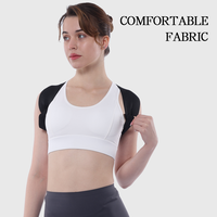 Ceinture de soutien dorsal ajustable pour corriger la posture, avec protection, sangle élastique noire, légère, logo personnalisé accepté