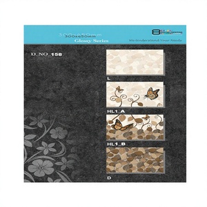 AAA GRADE EXTERIOR DIGI HD 3D CERAMIC <b>WALL</b> TILES FIREBRICK Polished Surface 8.5mm Thick Wear-Resistant Natural Style 300x450mm - Product Image 1