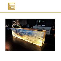 Panneaux lumineux en marbre LED à vente chaude 2023, Lumi Stone, blanc, luxe, pour sol, pour décoration d'arrière-plan