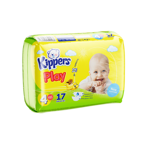 Baby Diapers Size 4 <b>Mini</b> 17 <b>pcs</b> Soft Disposable Nappies Dry Surface High Absorbency Leak Guard Breathable Kippers - Product Image 1