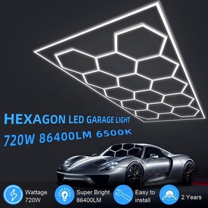 JESLED hexagone détaillant atelier magasin de vêtements lumières Led pour magasin de voiture et <span class=keywords><strong>Garage</strong></span> lumières en nid d'abeille Led travail <span class=keywords><strong>Garage</strong></span> lumière Ceil - Product Image 3