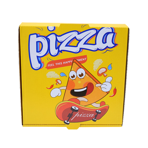 Caja de Pizza Corrugada Biodegradable de 10 Pulgadas, Impresión Digital Flexográfica Personalizada, Empaque para Alimentos, Proveedor OEM, Precio al por Mayor - Product Image 1