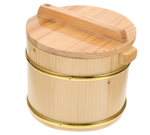 Baril en bois Sushi en bois Sushi riz seau de service à la vapeur fût porte-riz à la vapeur - Product Image 6