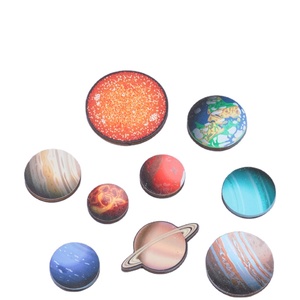 Puzzle 3D en bois du système solaire, soleil coloré, Terre, <span class=keywords><strong>espace</strong></span>, 9 planètes, puzzles scientifiques, jouets pour enfants, jouet éducatif d'apprentissage - Product Image 3