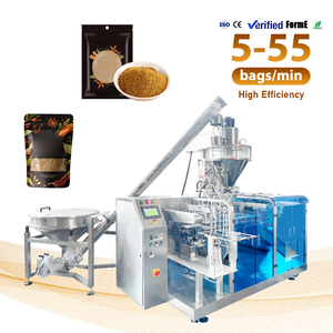 Machine de remplissage et de scellage entièrement automatique pour sachets plastiques de 100g, 200g, 500g de poudre de piment, de poudre de cinq épices et d'épices - Product Image 1
