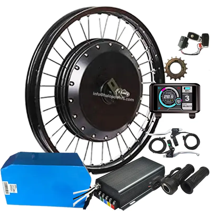 5000w 8000w E-Bike-Kit 3000 Watt Naben motor Kit 72v 3000 Watt E-Bike-Kit Motor Electrico 3000 w 29 Zoll E-Bike-Umbau