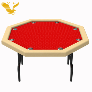 <span class=keywords><strong>Table</strong></span> de poker octogonale pliable multi-<span class=keywords><strong>jeux</strong></span> avec porte-gobelets en acier de bureau, prix d'usine YH Wholesale - Product Image 4