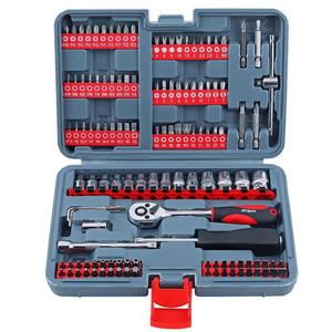 Juego de llaves de trinquete de 126 piezas Hi-Spec Tools, 1/4 pulgada, acero al cromo vanadio, kit de herramientas combinadas para reparación mecánica - Product Image 3