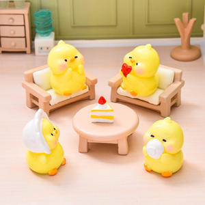 Graziosa Paperella Gialla in Resina Fai-da-Te, Accessori per Miniature, Decorazioni per Casa delle Bambole, Ornamenti da Scrivania Fatti a Mano - Product Image 2