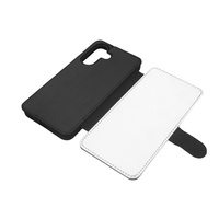 Casing Ponsel Lipat TPU Kanvas Mikrofiber Kulit PU 2D Sublimasi Personal Desain Kustom Tahan Kotoran