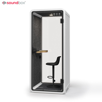 Cabina Insonorizada para Audiología en Interiores, Cabina Flexible para Reducción de Ruido en Oficina, Cabina Insonorizada Individual para Oficina
