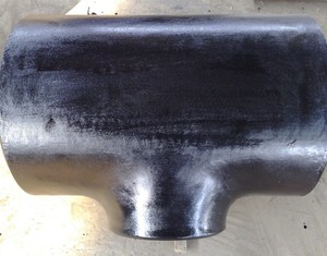 突合せ溶接ASTM A234WPB炭素鋼黒塗装シームレス軟鋼4インチsch40ティー - Product Image 6