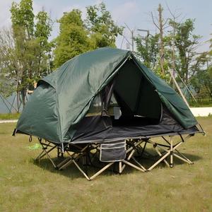 Tente de camping extérieure améliorée à double couche, surélevée, pour deux personnes, type <span class=keywords><strong>Hubba</strong></span> (lit de camp non inclus) - Product Image 4