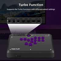 Manette d'arcade à boutons multiples MayFlash F500 FLAT pour PS4, PS3, Switch, Xbox One, Xbox 360, Xbox Series S/X, PC