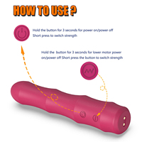 USB-Aufladbarer Silikon Erwachsenen-Sexspielzeug Klitoris-Stimulator für Frauen Bambusförmiger Dildo-Vibrator