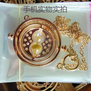 Collier Rotatif <span class=keywords><strong>Sablier</strong></span> Tourne-Temps Film <span class=keywords><strong>Harry</strong></span> <span class=keywords><strong>Potter</strong></span>, Pendentif Sorcier, Accessoire d'Apprenti, Collier Pull, Cadeau pour Hommes et Femmes - Product Image 4