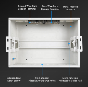 BAILI A4L 26way Montaje empotrado Base de metal indicador cubierta de luz protección de energía eléctrica MCB caja de distribución - Product Image 4