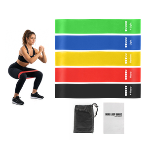 Bandes de résistance en latex multi-niveaux à haute élasticité, du léger au lourd, pour l'entraînement <span class=keywords><strong>musculaire</strong></span>, les étirements et le fitness - Product Image 1