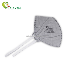 <span class=keywords><strong>Masque</strong></span> facial jetable <span class=keywords><strong>FFP2</strong></span> pliable en carbone, 4 couches, avec pince-nez réglable, sangle de tête, sans valve, respiration fluide, écologique - Product Image 6