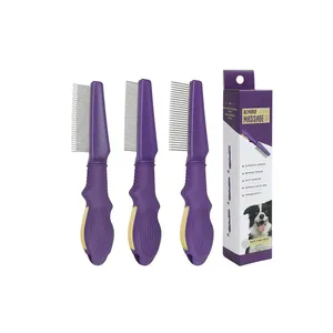 OEM Custom Logo Pet Grooming Brush Self Cleaning Automatically Dog Cat Slicker Brush Remove Pet Comb