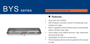 Cường độ cao hợp kim nhôm & Tempered Glass Trần/tường/sàn/treo núi BYS loạt 18-36 Wát nổ bằng chứng ánh sáng tuyến tính - Product Image 3