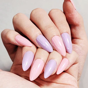<span class=keywords><strong>San</strong></span> <span class=keywords><strong>Valentín</strong></span> prensa <span class=keywords><strong>de</strong></span> almendras <span class=keywords><strong>cortas</strong></span> en las <span class=keywords><strong>uñas</strong></span> liso color sólido rosa púrpura <span class=keywords><strong>uñas</strong></span> artificiales Bling brillo mujer bonita puntas <span class=keywords><strong>de</strong></span> <span class=keywords><strong>uñas</strong></span> elegantes - Product Image 4