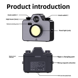 Rechargeable LED Camping <b>Lamp</b> Knob Control Outdoor Hiking Portable Home Emergency Street Stall Lighting Light - Product Image 5