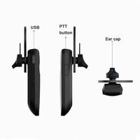 Casque portable, talkie-walkie, mini radio sans fil BT, portée de 1 km, talkie-walkie pour restaurants, hôtels, centres commerciaux, FXB
