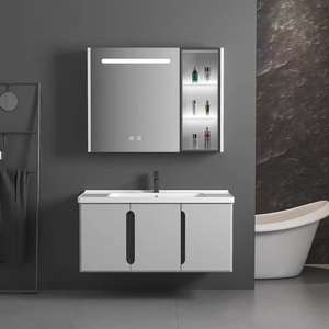 Meuble-lavabo contemporain en bois de chêne de haute qualité - Product Image 6